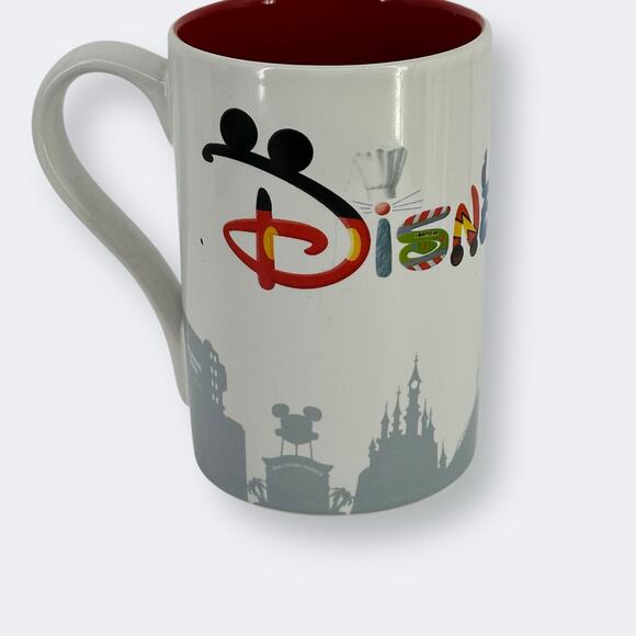Disneyland Paris Coffee Mug Disney Pixar Mickey Monsters Stitch Nemo Toy Story - Picture 1 of 5